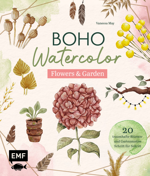 Boho watercolor – flowers & garden - Vanessa May