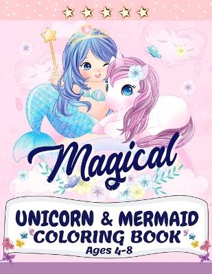 Unicorn and Mermaid Coloring Book - Lora Dorny