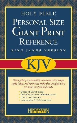 Personal Size Giant Print Reference Bible-KJV -  Hendrickson Publishers