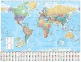 Collins World Wall Paper Map - Collins Maps