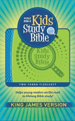 KJV Kids Study Bible, Flexisoft (Red Letter, Imitation Leather, Green/Blue) - Hendrickson Publishers