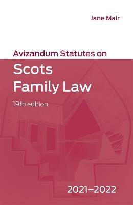 Avizandum Statutes on Scots Family Law - 