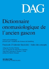 Dictionnaire onomasiologique de l’ancien gascon (DAG) / Dictionnaire onomasiologique de l’ancien gascon (DAG). Fascicule 23 - 