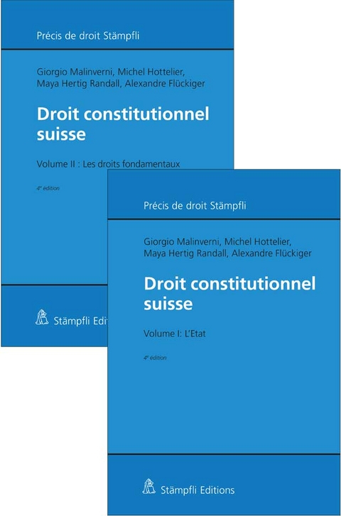 Droit constitutionnel suisse vol. I & II (Set) - Giorgio Malinverni, Michel Hottelier, Maya Hertig Randall, Alexandre Flückiger