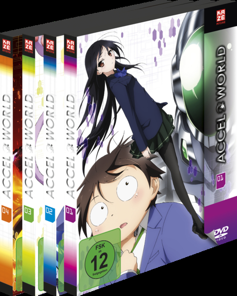 Accel World - Gesamtausgabe - Bundle - Vol.1-4 - DVD [ohne Schuber] - Masakazu Obara