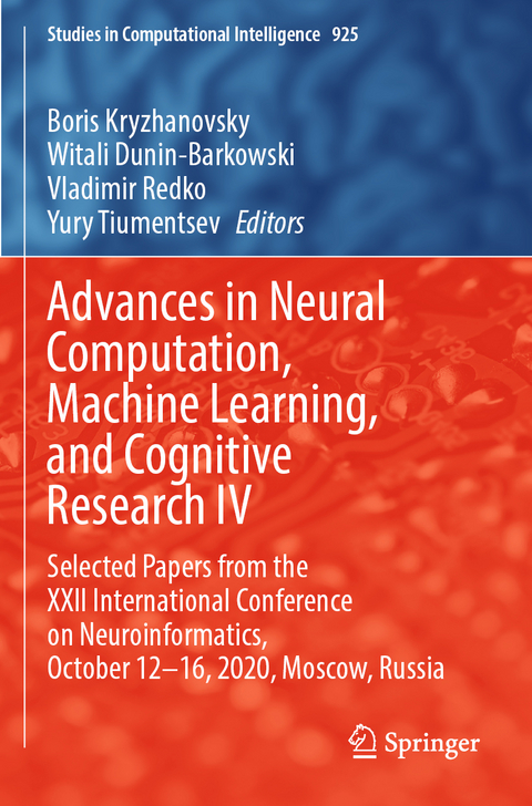Advances in Neural Computation, Machine Learning, and Cognitive Research IV - 