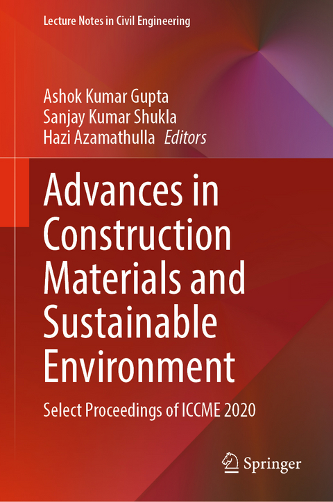 Advances in Construction Materials and Sustainable Environment - 