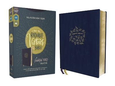 NIV, Radiant Virtues Bible: A Beautiful Word Collection, Leathersoft, Navy, Red Letter, Comfort Print -  Zondervan