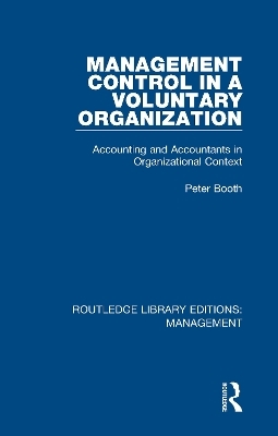 Management Control in a Voluntary Organization - Peter Booth