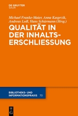 Qualität in der Inhaltserschließung - 