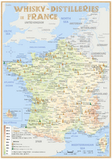 Whisky Distilleries France and BeNeLux - Tasting Map - Hirst, Rüdiger Jörg