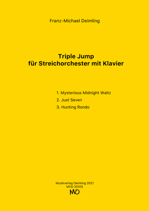 Triple Jump für Streichorchester mit Klavier - 