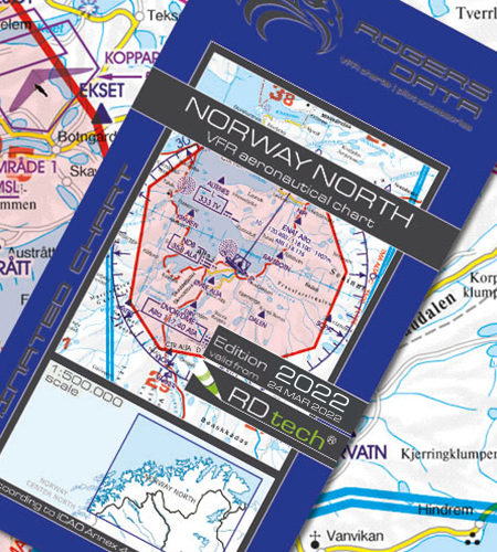 Norway North ICAO VFR Luftfahrtkarte 500k