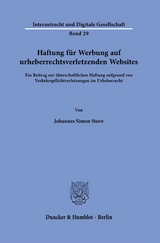 Haftung für Werbung auf urheberrechtsverletzenden Websites. - Johannes Simon Stuve