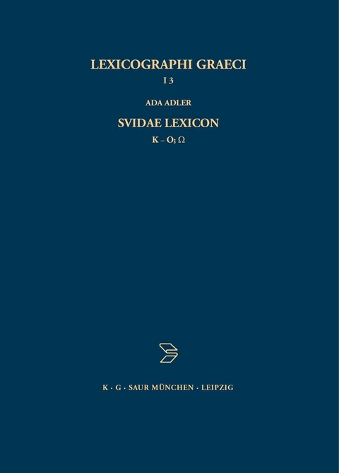 Lexicographi Graeci. Suidae Lexicon / K - O - 