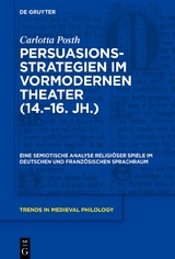 Persuasionsstrategien im vormodernen Theater (14.–16. Jh.) - Carlotta Posth