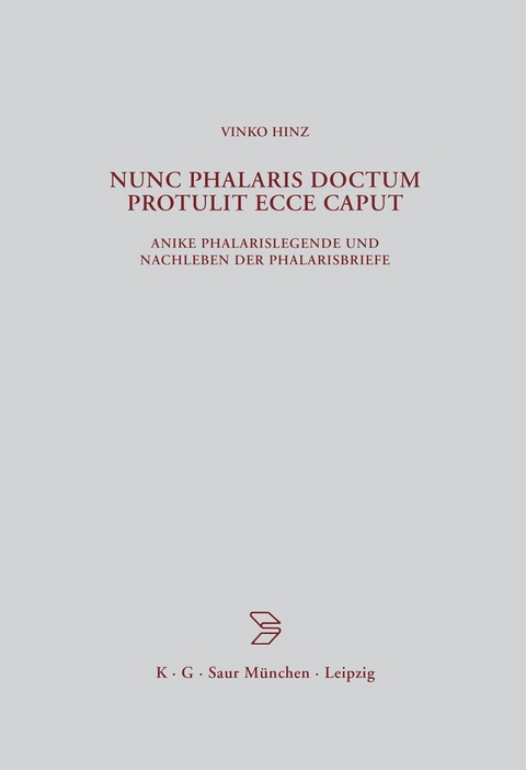 Nunc Phalaris doctum protulit ecce caput - Vinko Hinz