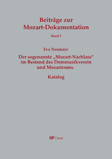 Der sogenannte "Mozart-Nachlass" im Bestand des Dommusikvereins und Mozarteums. Katalog - Eva Neumayr