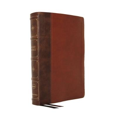 NKJV, Compact Bible, Maclaren Series, Leathersoft, Brown, Comfort Print - Thomas Nelson