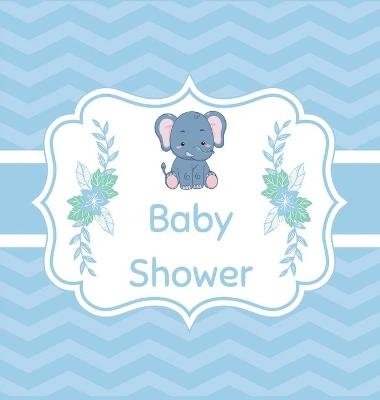 Blue baby shower guest book (Hardcover) - Lulu and Bell