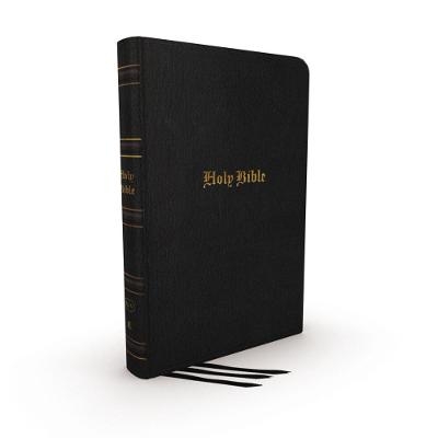 KJV Holy Bible: Large Print Thinline, Black Genuine Leather, Red Letter, Comfort Print (Thumb Indexed): King James Version - Thomas Nelson