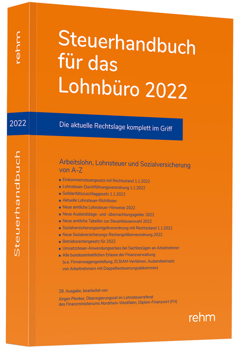 Steuerhandbuch für das Lohnbüro 2022 - Jürgen Plenker