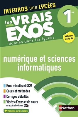 Numérique et sciences informatiques 1re : les vrais exos donnés dans les lycées : réforme du lycée - Stephane Pasquet