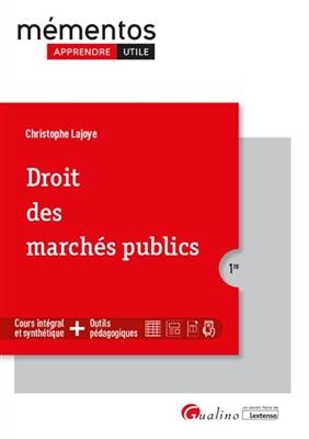 Droit des marchés publics - Christophe Lajoye