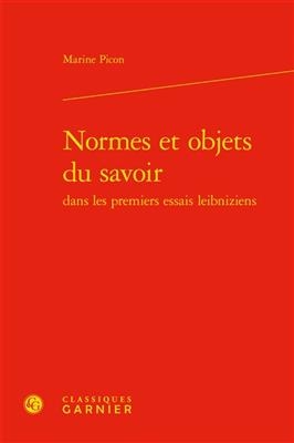 Normes Et Objets Du Savoir - Marine Picon, Paul Rateau