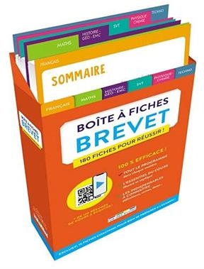 Boîte à fiches brevet : 180 fiches pour réussir !