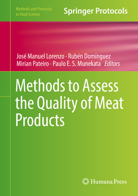 Methods to Assess the Quality of Meat Products - 