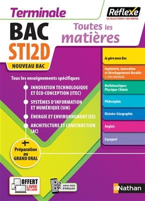 Bac STI2D terminale : toutes les matières : nouveau bac