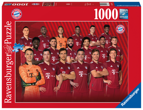 Ravensburger Puzzle 16847 – FC Bayern Saison 2021/22 – 1000 Teile Puzzle für Erwachsene und Kinder ab 14 Jahren