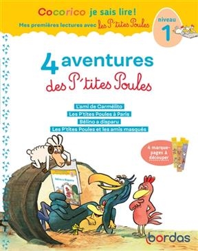 4 aventures des p'tites poules : niveau 1 - Marie-Christine Olivier