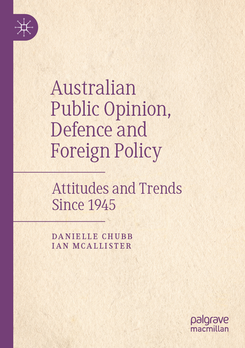 Australian Public Opinion, Defence and Foreign Policy - Danielle Chubb, Ian McAllister