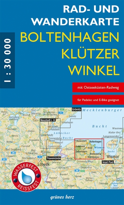 Rad- und Wanderkarte Boltenhagen, Klützer Winkel