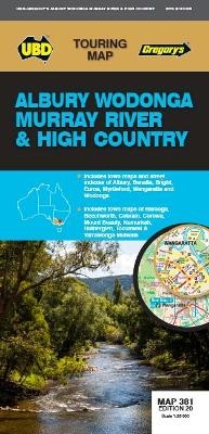 Albury Wodonga Murray River High Country Map 381 20th ed -  UBD Gregory's