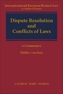 Dispute Resolution and Conflict of Laws - 