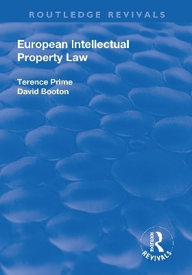 European Intellectual Property Law - Terence Prime