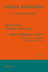 "Music is different" - isn´t it? - 