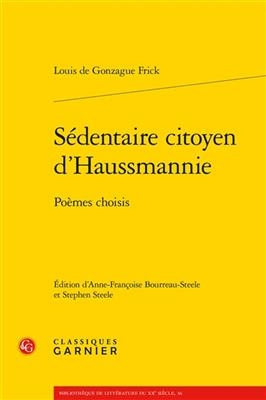 Sedentaire Citoyen d'Haussmannie - Louis de Gonzague Frick