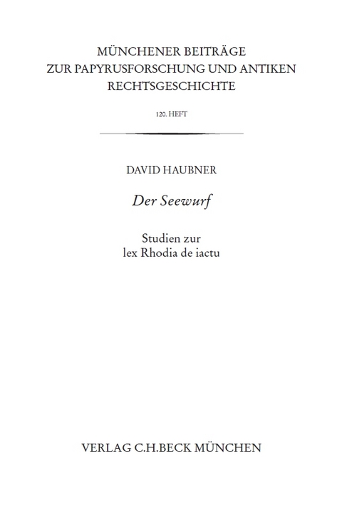 Der Seewurf - David Haubner