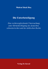 Die Unterbeteiligung - Muhsin İshak Dinç