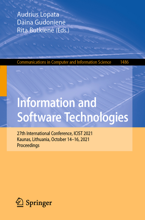 Information and Software Technologies - 