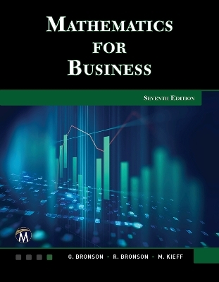 Mathematics for Business - Gary Bronson, Richard Bronson, Maureen Kieff