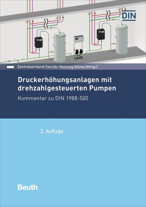 Druckerhöhungsanlagen mit drehzahlgesteuerten Pumpen - Buch mit E-Book