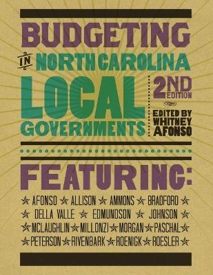 Budgeting in North Carolina Local Governments - Whitney Afonso