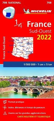 Southwestern France 2022 - Michelin National Map 708