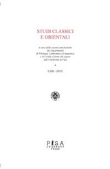 Studi Classici e Orientali LXIII 2017 - A.A. V.V.