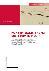 Konzeptualisierung von Form in Musik - Felix Wörner